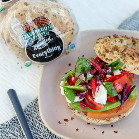 Alvarado Street Bakery Organic Sprouted Everything Bagels - 6/Case