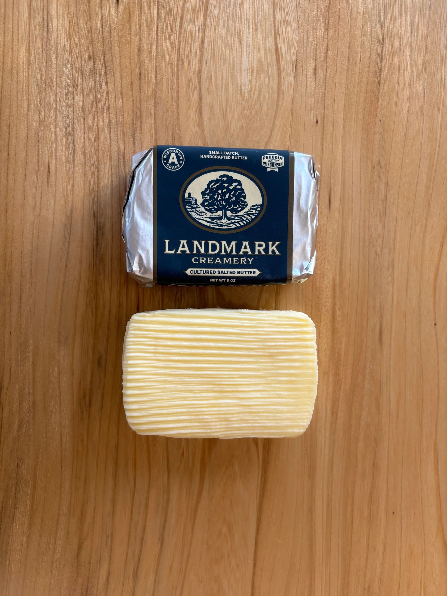 Landmark Creamery® Cultured & Sea Salted - European Butter French Style Small Batch & Hand Shaped