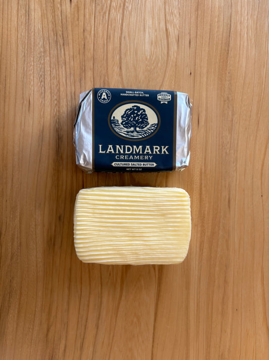 Landmark Creamery® Cultured & Sea Salted - European Butter French Style Small Batch & Hand Shaped