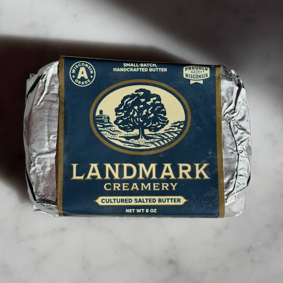 Landmark Creamery® Cultured & Sea Salted - European Butter French Style Small Batch & Hand Shaped