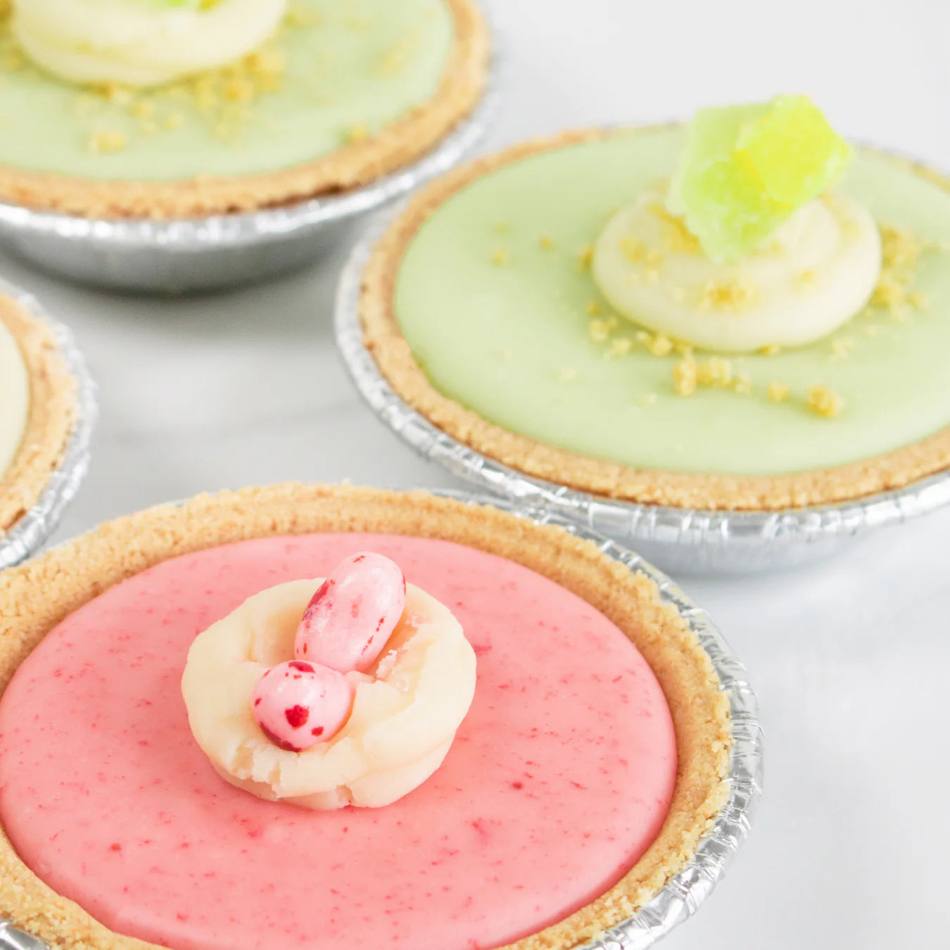 Strawberry and Key Lime Fudge Tarts - includes 6