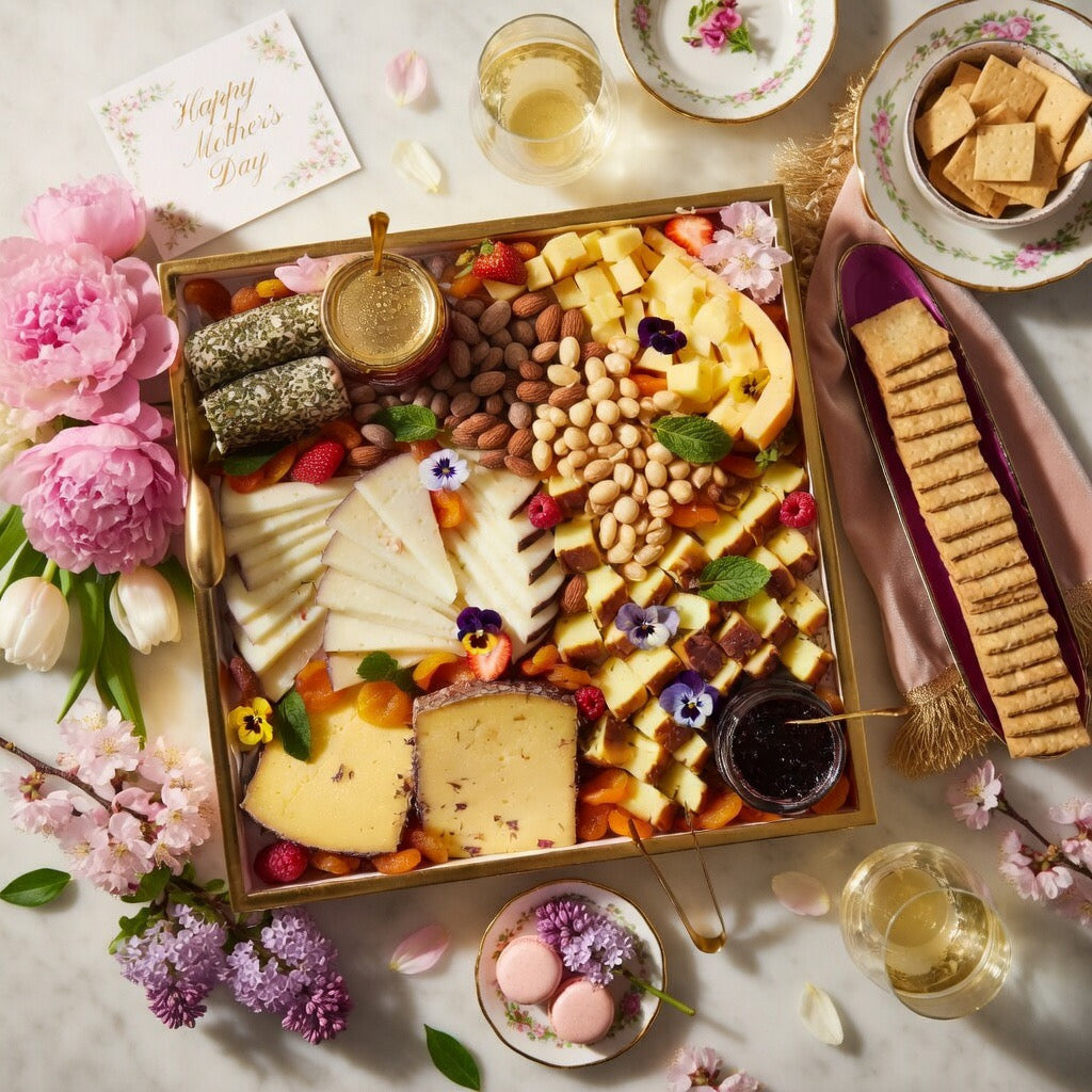 Sun-Kissed Spring Bloom Cheese Board, Serves 15 to 20