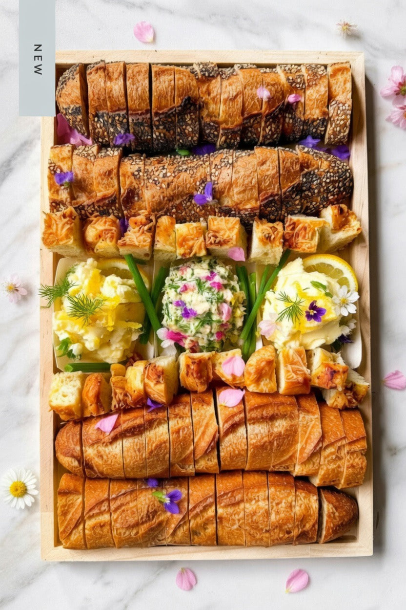 Artisanal Bread & Butter Board, Spring Gathering Serves 15 to 20