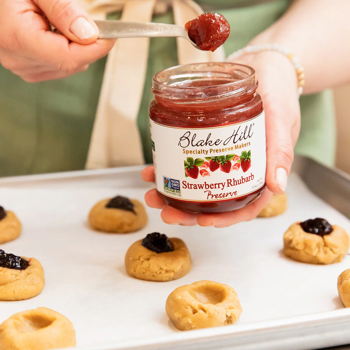 Blake Hill Preserves Strawberry & Rhubarb Preserves, 10 oz