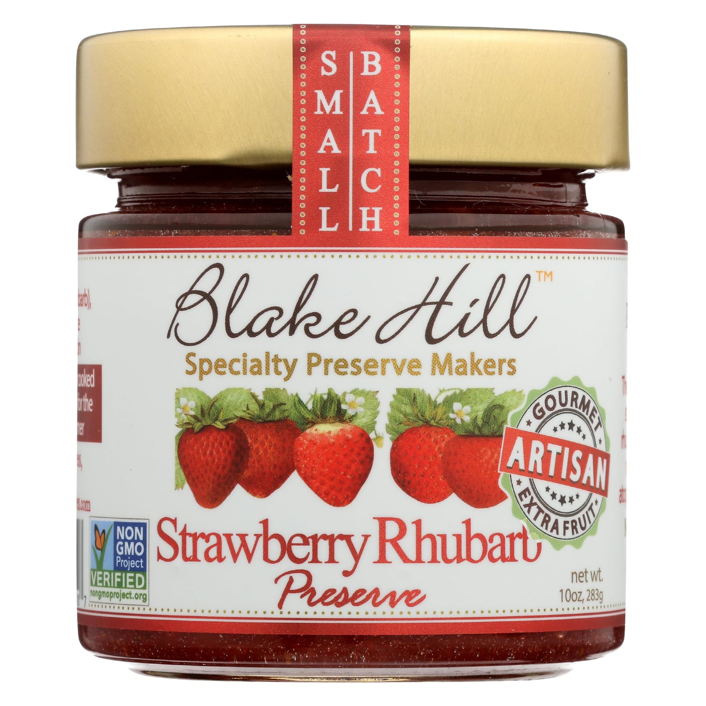 Blake Hill Preserves Strawberry & Rhubarb Preserves, 10 oz