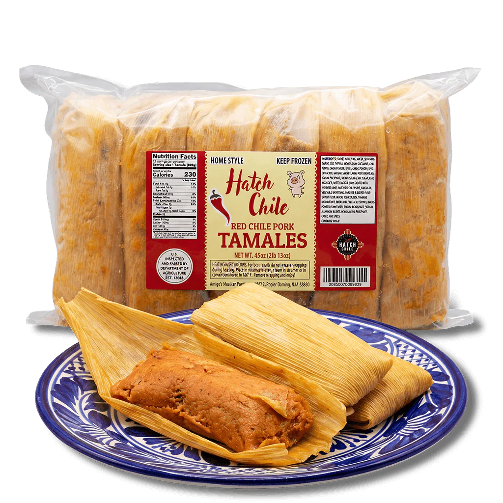 Our Flame-Roasted Hatch Green Chile Favorites, Tamales & Chimichangas