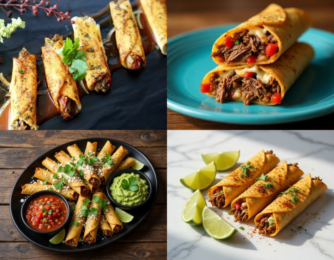 Beef Barbacoa Taquitos - 50/Case