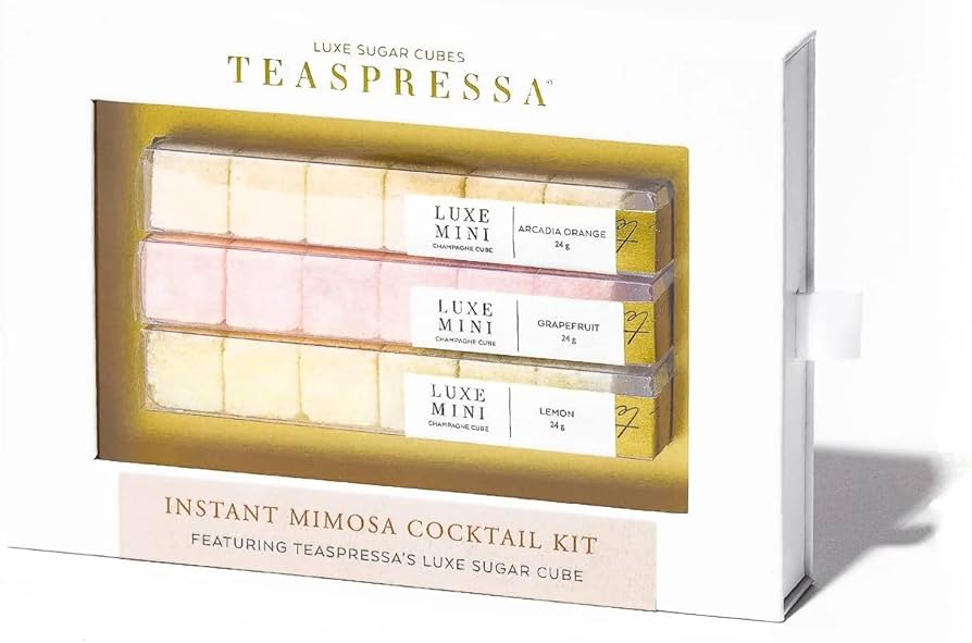 Teaspressa DIY Mimosa Kit – Champagne-Infused Flavored Sugar Cubes