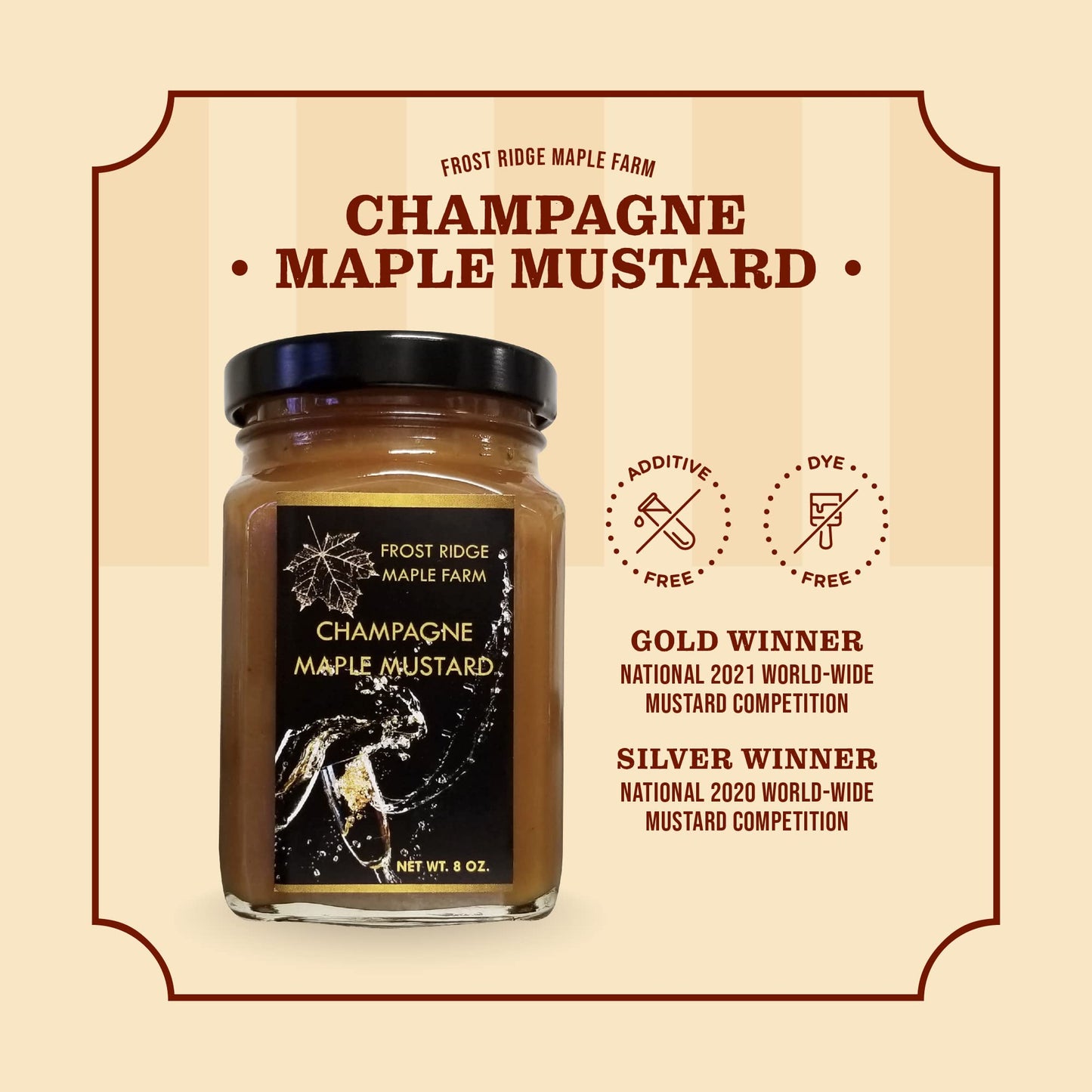 Frost Ridge Maple Farm, Champagne Maple Mustard