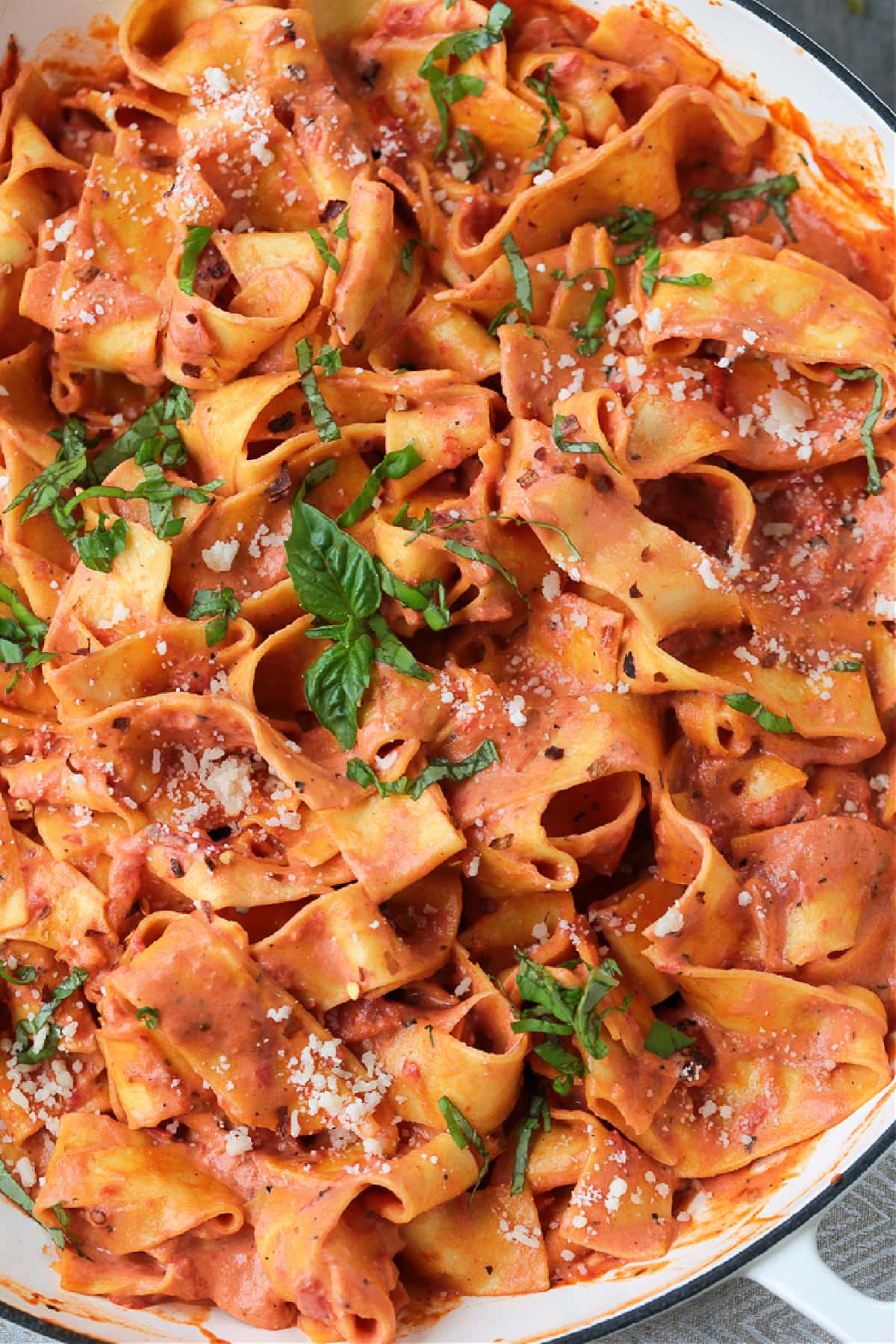Creamy Champagne Tomato Cream Sauce, Small Batch