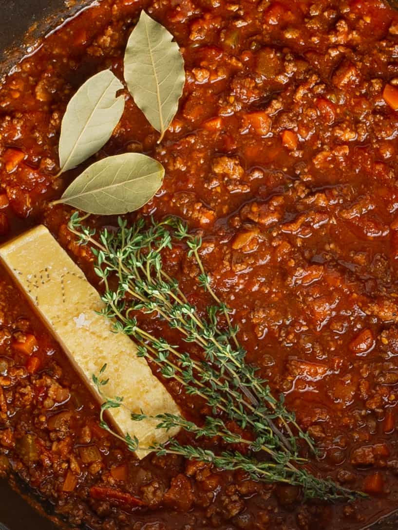 Creamy Bolognese Sauce, Small Batch