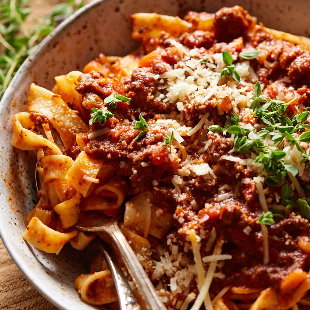 Creamy Bolognese Sauce, Small Batch