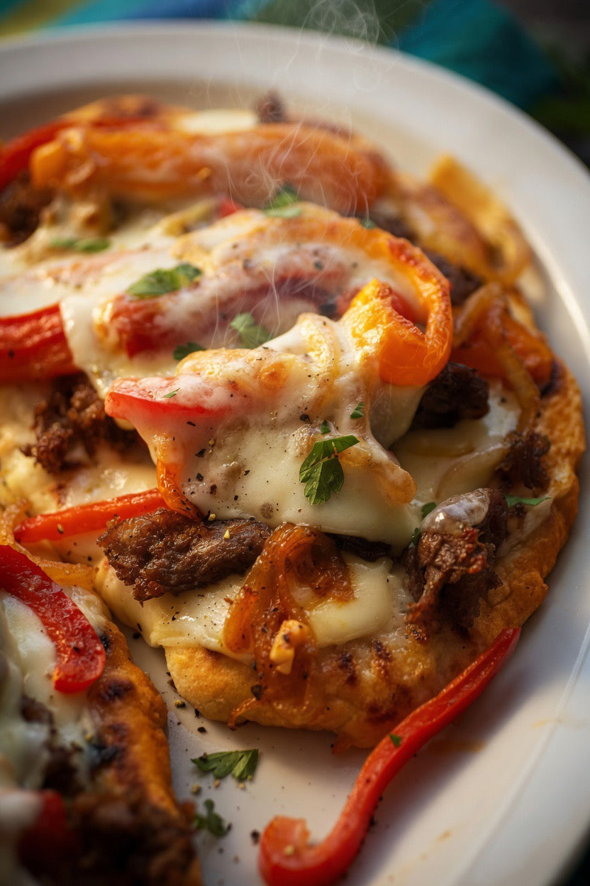 Philly Mignon Cheesesteak Flatbread