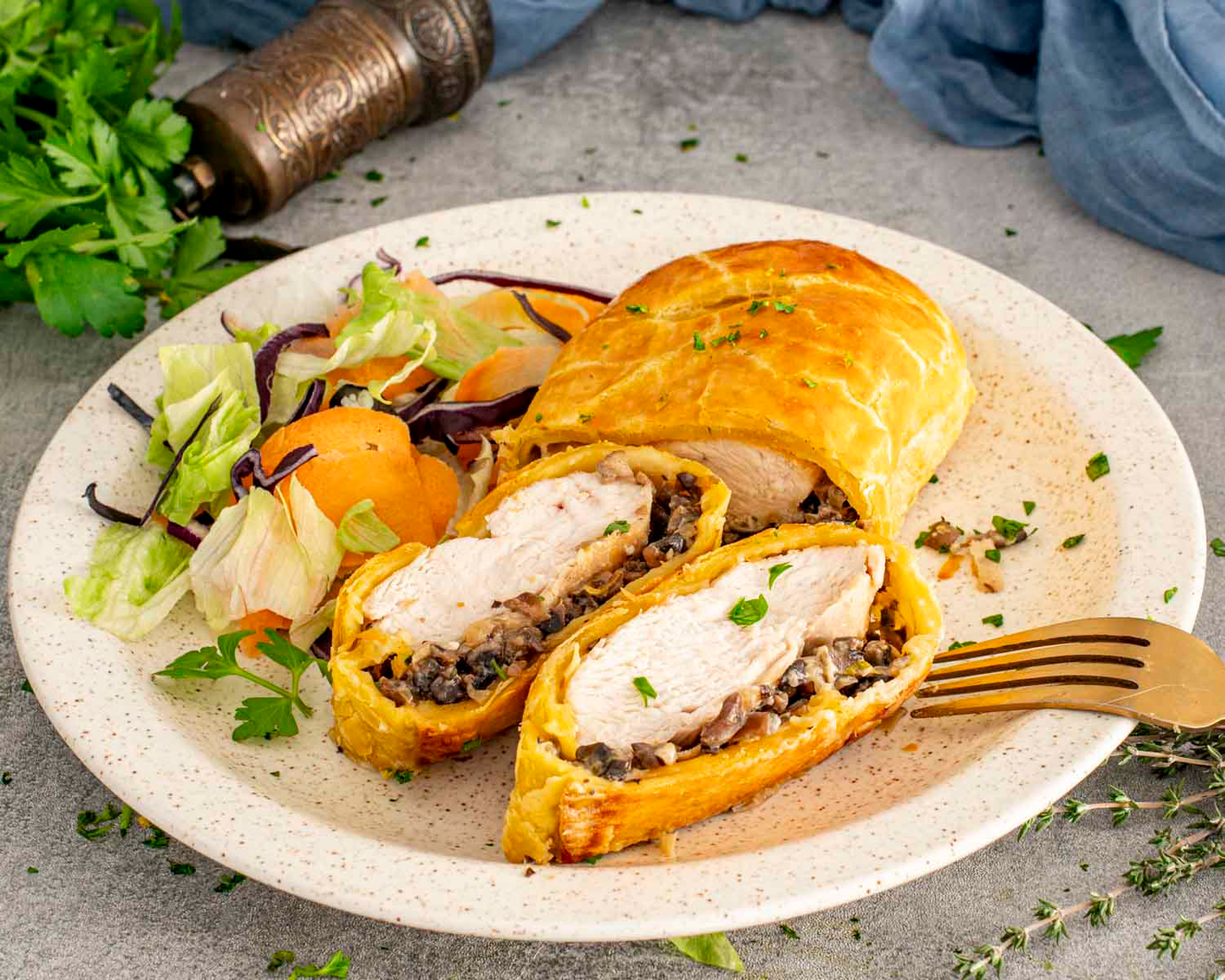 Chicken Wellington, Serves 4