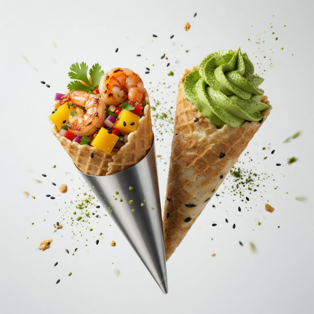 Black Sesame Seed Mini Cones 2.9" – Pack of 15