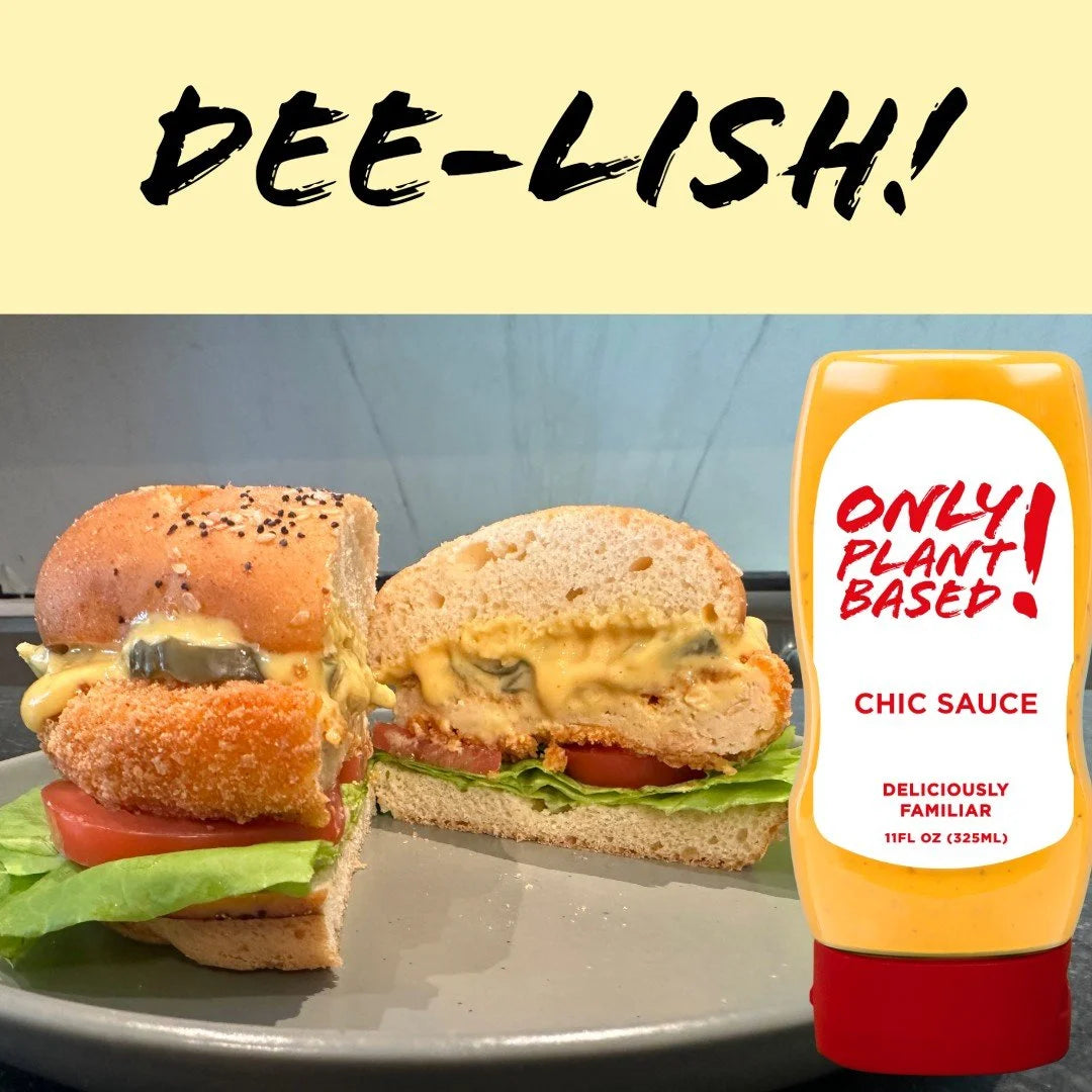 Only Plant Based Vegan Chic Sauce Squeeze Bottles - Pack of 2