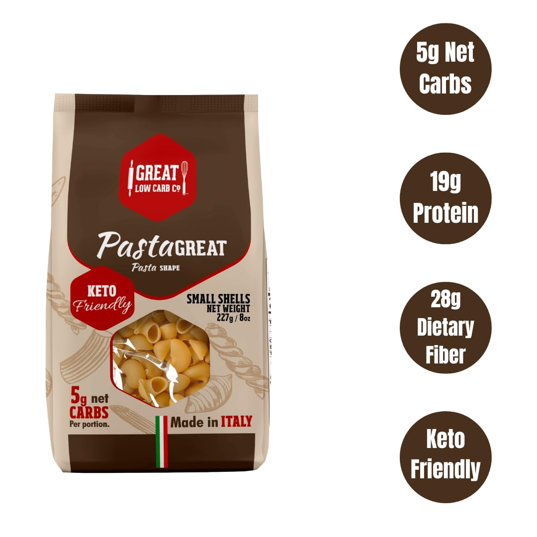 Great Low Carb Pasta Shells 8oz