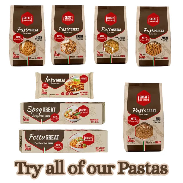 Great Low Carb Pasta Variety - Try All of Our Pastas