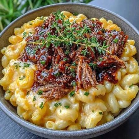 Smokin’ Brisket Mac Attack, Macaroni and Cheese