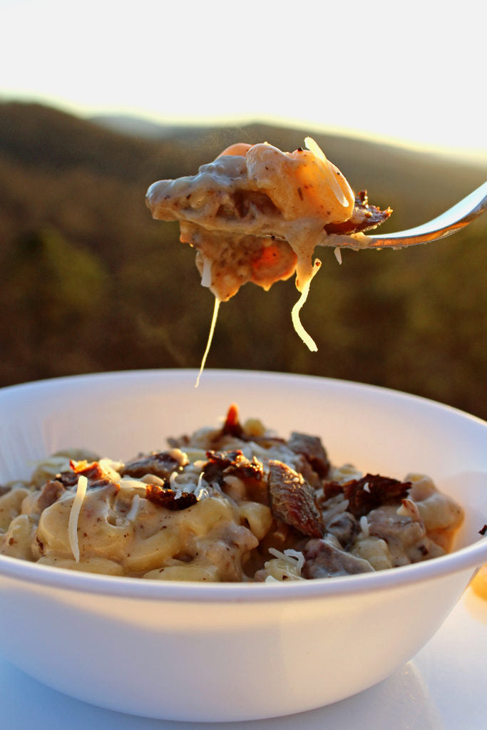 Smokin’ Brisket Mac Attack, Macaroni and Cheese