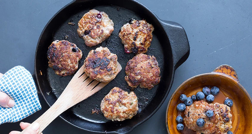 Heritage Blueberry Maple Bacon Sausage or Sausage Patty