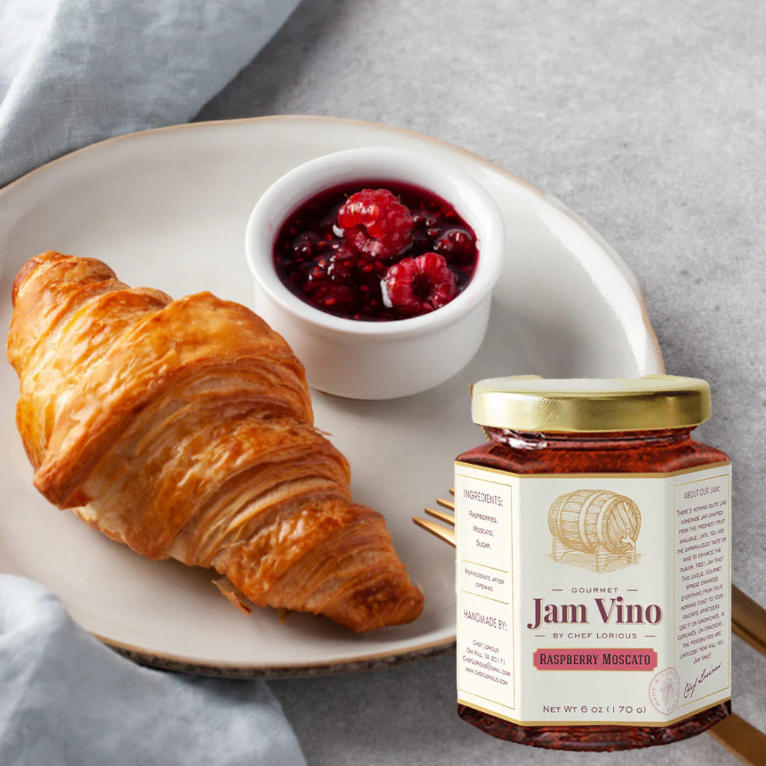 Jam Vino Gourmet Raspberry Moscato Wine-Infused Jam
