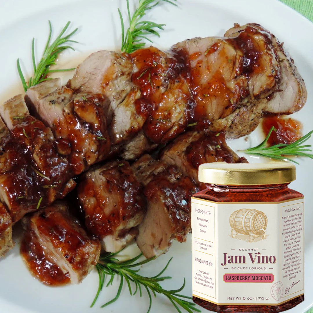 Jam Vino Gourmet Raspberry Moscato Wine-Infused Jam