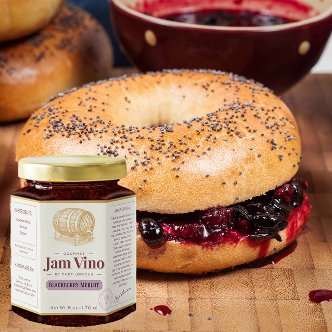 Jam Vino Gourmet Blackberry Merlot Wine-Infused Jam