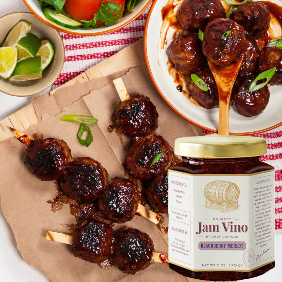Jam Vino Gourmet Blackberry Merlot Wine-Infused Jam