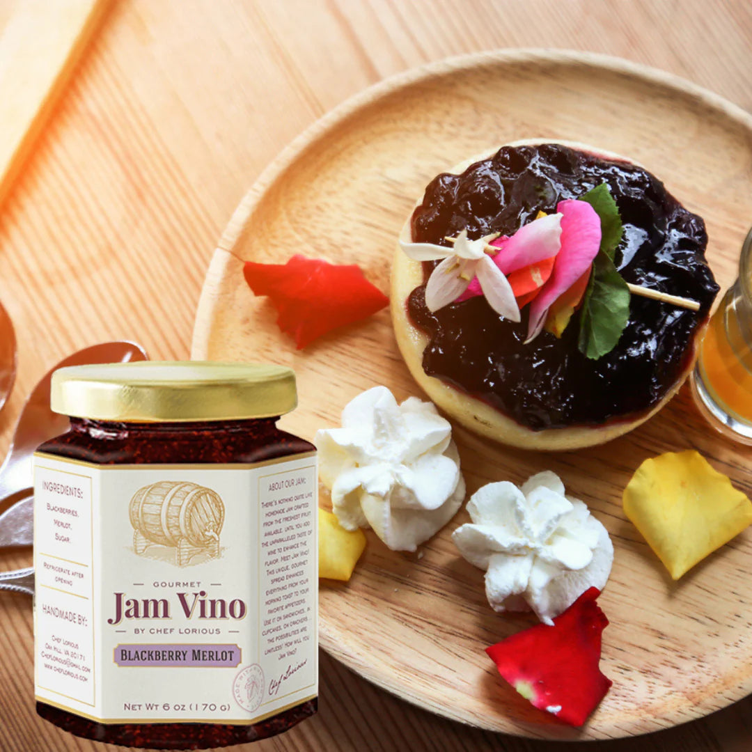 Jam Vino Gourmet Blackberry Merlot Wine-Infused Jam