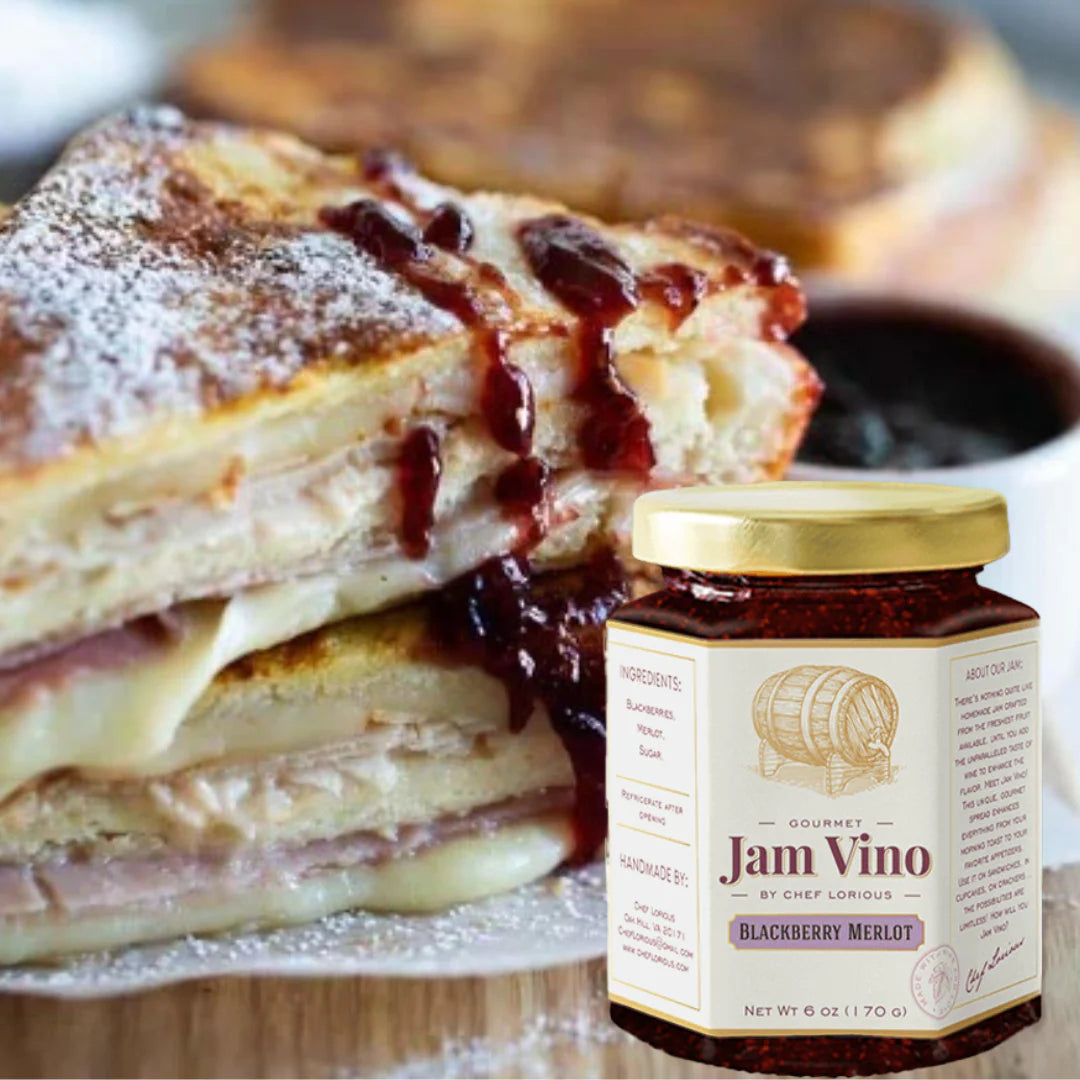Jam Vino Gourmet Blackberry Merlot Wine-Infused Jam