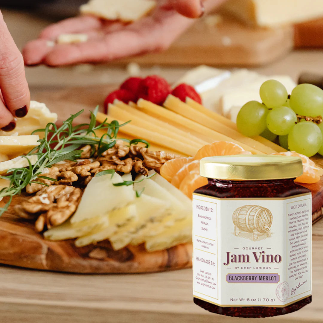Jam Vino Gourmet Blackberry Merlot Wine-Infused Jam