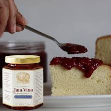 Jam Vino Gourmet Strueberry Blanc Wine-Infused Jam! 🍓