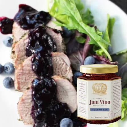 Jam Vino Gourmet Strueberry Blanc Wine-Infused Jam! 🍓