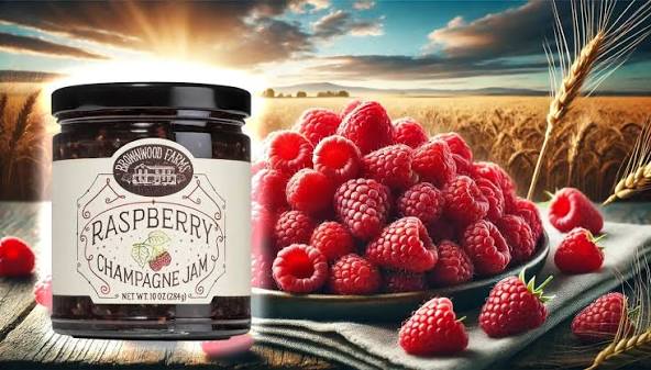 Brownwood Farms Raspberry Champagne Jam