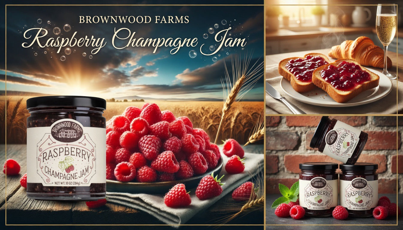 Brownwood Farms Raspberry Champagne Jam
