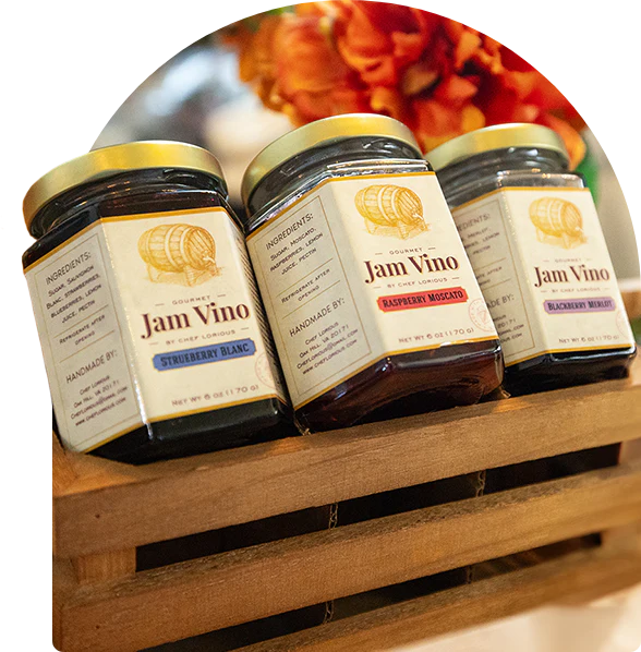 Jam Vino Gourmet Wine-Infused Jams Vino Deluxe Gift Set