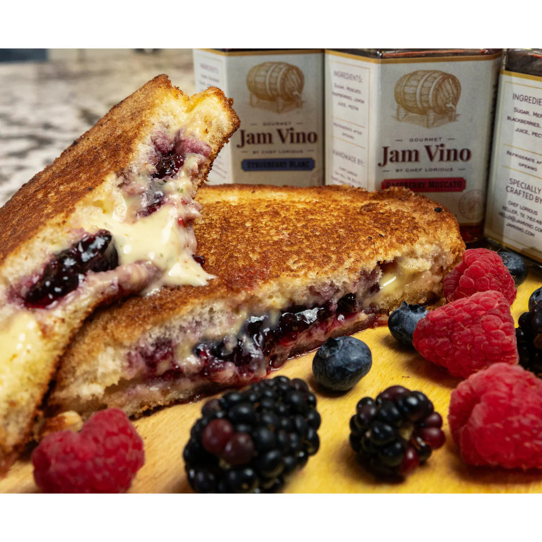 Jam Vino Gourmet Wine-Infused Jams Vino Deluxe Gift Set