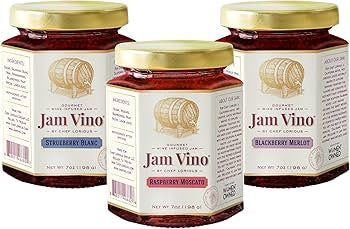 Jam Vino Gourmet Wine-Infused Jams Vino Deluxe Gift Set