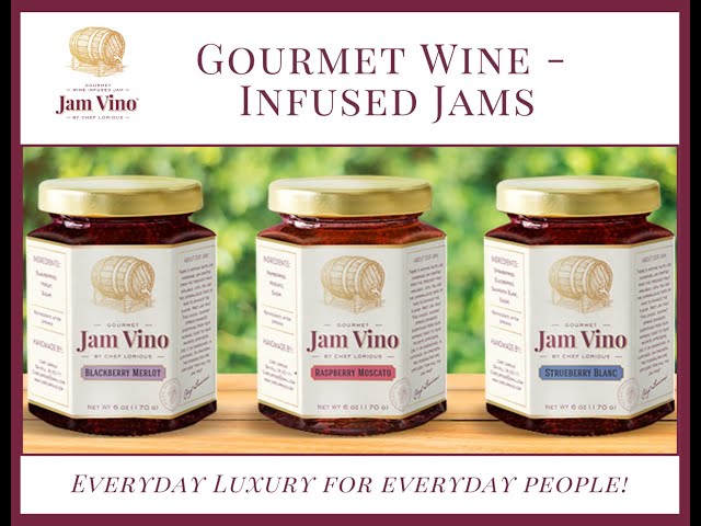 Jam Vino Gourmet Wine-Infused Jams Vino Deluxe Gift Set