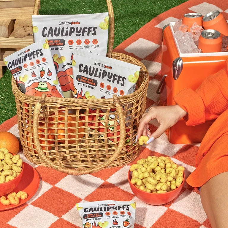 CauliPuffs - Corn, Rice, and Cauliflower Gluten Free Puffed Snacks, Variety Pack