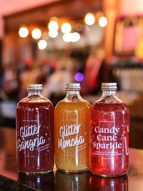 Candy Cane Sparkle Cocktail & Mocktail Mixer, 16 fl oz