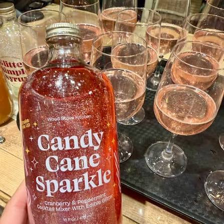 Candy Cane Sparkle Cocktail & Mocktail Mixer, 16 fl oz