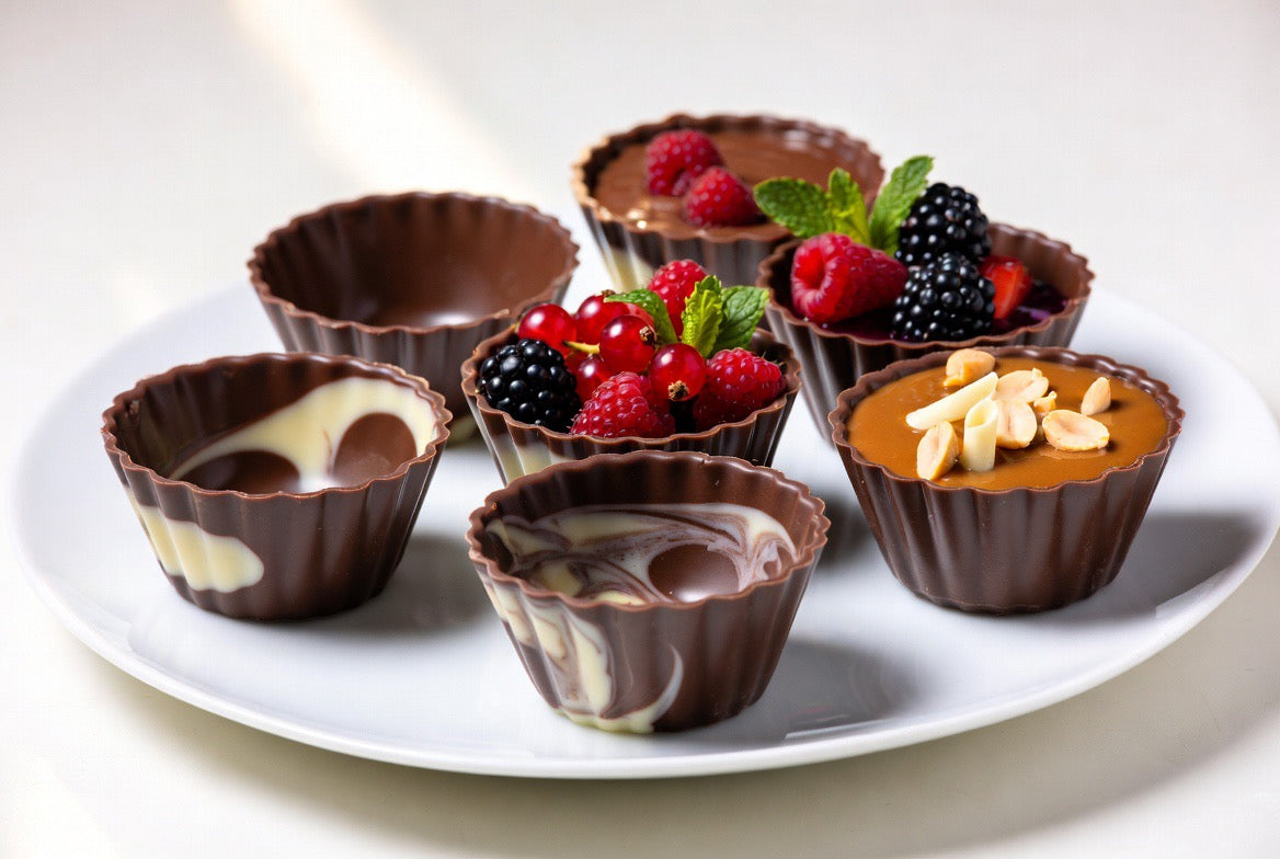 Gourmet Warehouse Ballerina Marbled Chocolate Cups
