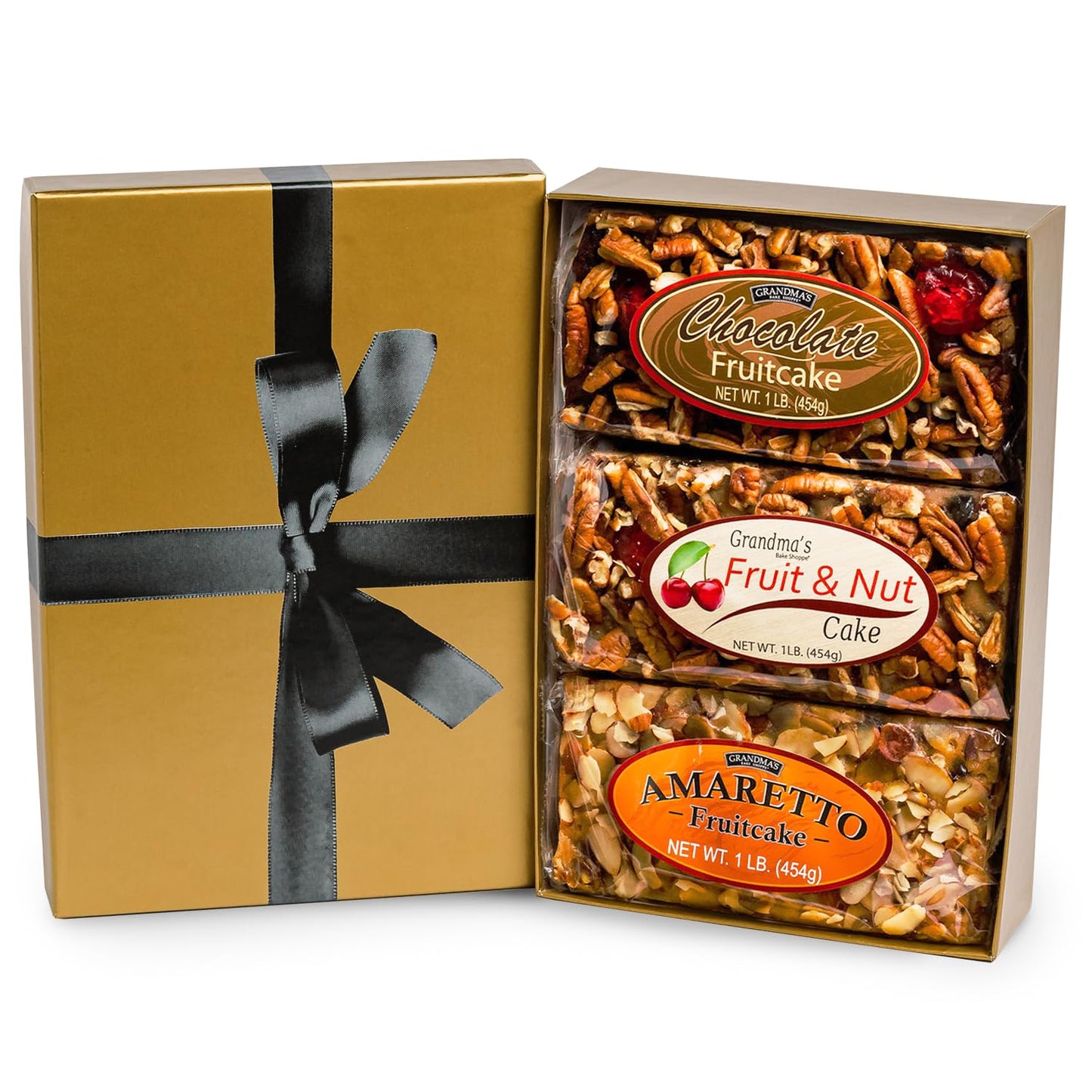 Beatrice Bakery Trio – Fruit & Nut Liqueur Cake Bars, Brandy, Bourbon & Rum