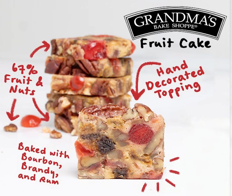 Beatrice Bakery Trio – Fruit & Nut Liqueur Cake Bars, Brandy, Bourbon & Rum