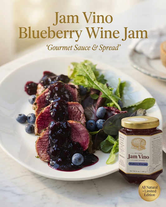 Jam Vino Gourmet Strueberry Blanc Wine-Infused Jam! 🍓