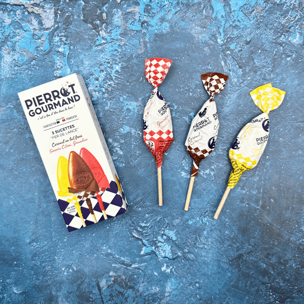 Pierrot Gourmand Assorted Natural Fruit Lollipops