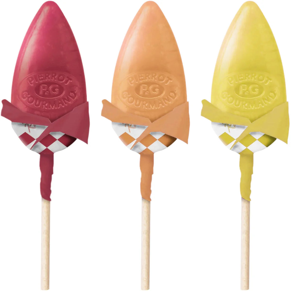 Pierrot Gourmand Assorted Natural Fruit Lollipops