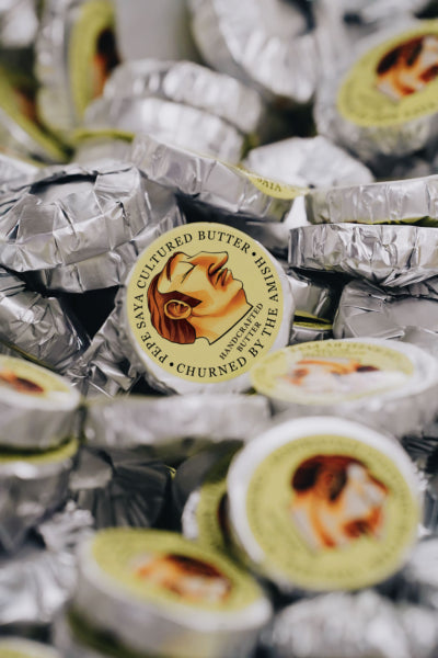 Pepe Saya Australian Salted Cultured Butter – 0.5 oz Portions, 100/Case